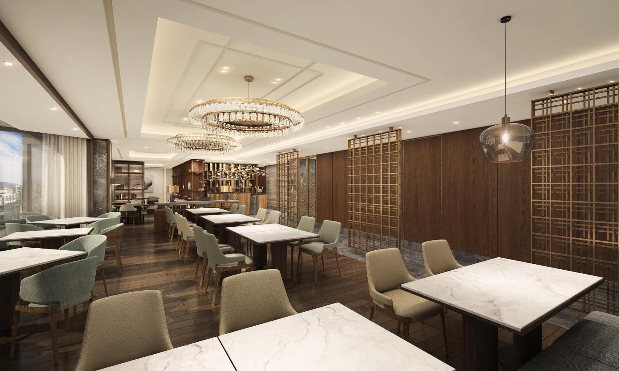فندق لوتي، سيول إكزكيوتف تاور المظهر الخارجي الصورة The interior of the lounge
