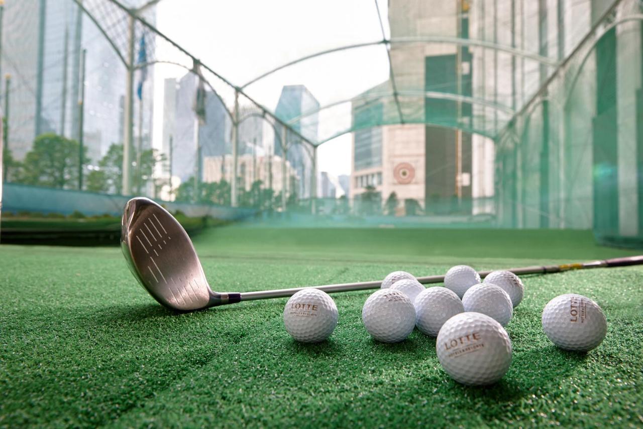 فندق لوتي، سيول إكزكيوتف تاور المظهر الخارجي الصورة Golf balls and a driver